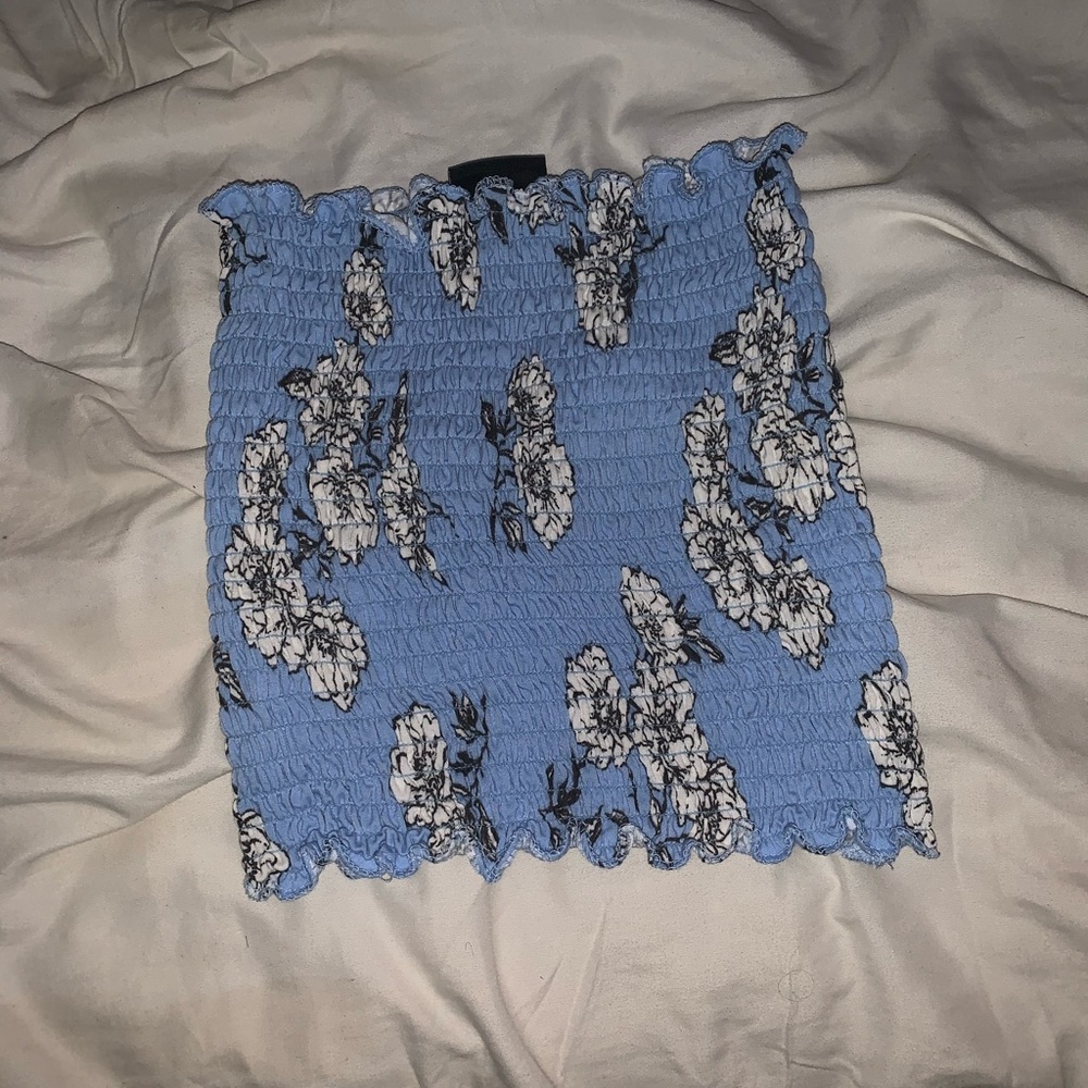 floral tube top